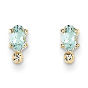 China Ladies Earring Earring 14K Gold Plated Oval Cut Topaz CZ Ladies Natural Gemstone Stud Earrings on sale