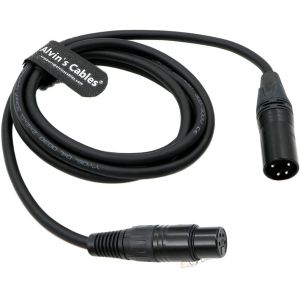Alvin's Cables XLR 4 Pin Male To XLR 4 Pin Female Power Cable For Sony Venice