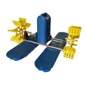 China Diy Solar Powered Pond Aerator Paddle Wheel Aerators 2 Impeller on sale