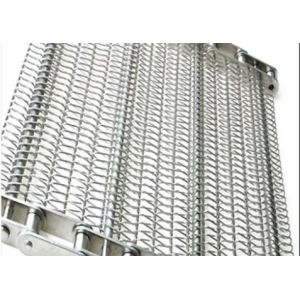 Spiral Cooling Tower Chain Mesh Conveyor Belt Air Cooled