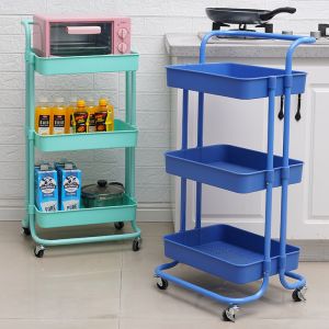 ISO Rolling Organizer Cart 3 Tier Storage Trolley On Wheels