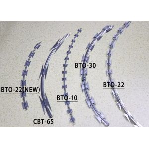 1.4mm Hot Dipped Single Razor Barbed Wire Blade Fencing Bto-22