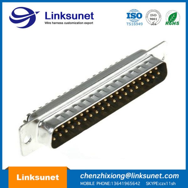 M8 / 12 - 4 PIN Female Plastic Wire Harness D Sub 37 Pin UL94 - V0 Multi Colors