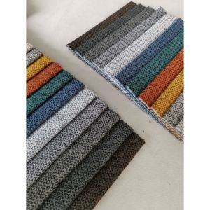 China Jacquard Stamped Linen Sofa Fabric Easy To Maintain Pet Friendly on sale