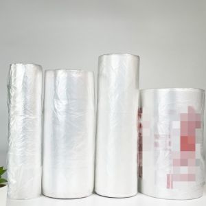 Beige Produce Bags On A Roll For Household Keep Fruits And Vegetables Fresh In