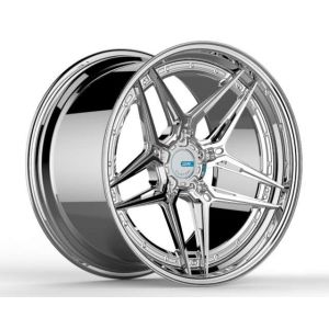 China Mirror Polish Two Piece Forged Wheels HUB 66.5mm PCD 5x112 21 Inch on sale