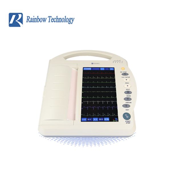 Quality Medical Emergency Handle Automatic ECG Machine Digital Reliable wholesale