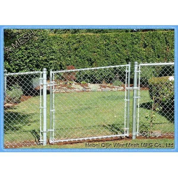 Quality PVC Coated Security Chain Link Fence Mesh Fabric 8 Gauge 60 X 60mm Size wholesale