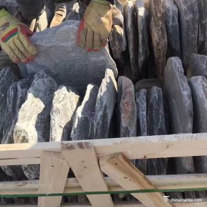 Natural stone Yellow Mix Slate Tiles And Flagstone , Slate Stepping Stones