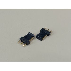 2.54mm Pitch 1×3 Single-Row Pin Header Connector, Gold-Plated PCB Electronic