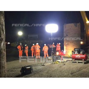 Night Construction White Glare Building 400w 600w Inflatable Light Balloon 120v