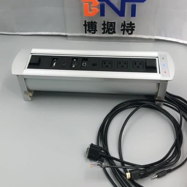 BNT Multifunction conference table power outlet box With 1.5M cable for office