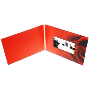 A5 Size Video Mailer Card with 350gsm Coated Paper and MP4 Format for Business