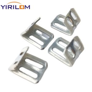 Modern Stainless Steel Half Plastic Covered 4 Hole Spring Clip For Sofa Hardware