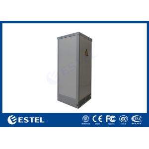 42U Air Conditioner Type Outdoor Telecom Cabinet / Double Wall Heat Insulated