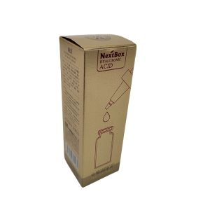 Foldable Cardboard Packing Boxes Kraft Custom With Gold Foil
