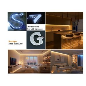 S Shape 12V LED Strip Light IP65 Waterproof With Double Layer 2oz Copper PCB