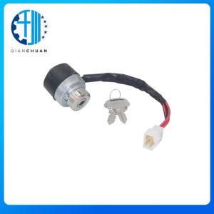 China Ignition Starter Switch With Key 52200-41212 For Kubota M4900 M5700 M6800 M8200 M9000  Excavator Engine Spare Parts on sale
