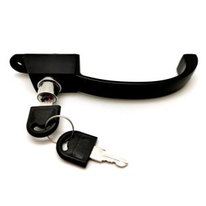 Bend Shape Aluminium Window Handle Lock Traditional Style OEM
