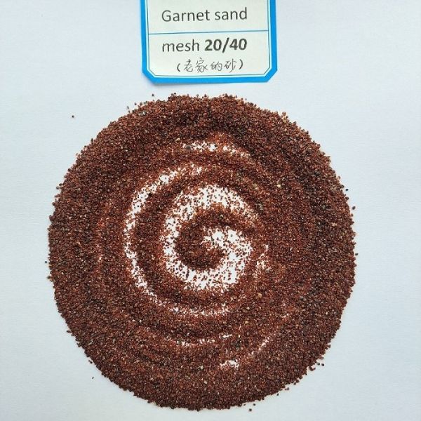 Quality Garnet Sand for Sandblasting: Natural Abrasive medium, Mohs 7.0-7.5, Sa2.5-3 wholesale