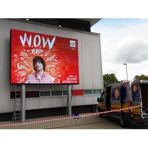 Large 1R1G1B P6 Video Function Digital Outdoor Led Billboard With 3 Years