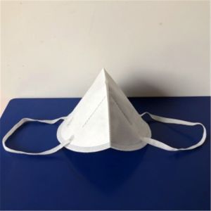 Comfortable FFP2 Respirator Mask Vertical Fold Flat Antivirus N95 Disposable