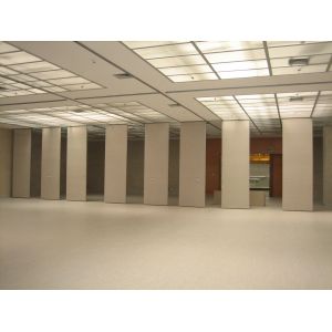 Movable Track Office Partition Wall Fabric Surface Aluminium Folding Door System
