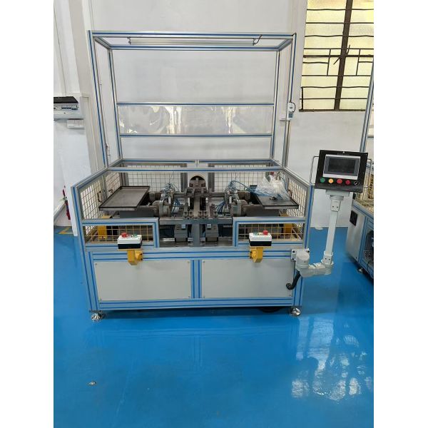 Adjustable Running Speed Radiator Core Builder Machine with 3 Indenters and 1