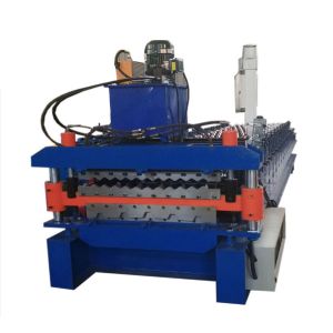Full Auto Sheet Metal Double Layer Roll Forming Machine 15 - 18m/Min Hydraulic
