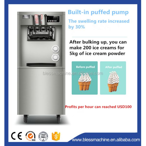 3flavor and 1 mix soft serve ice cream machine the perfect solution for your business