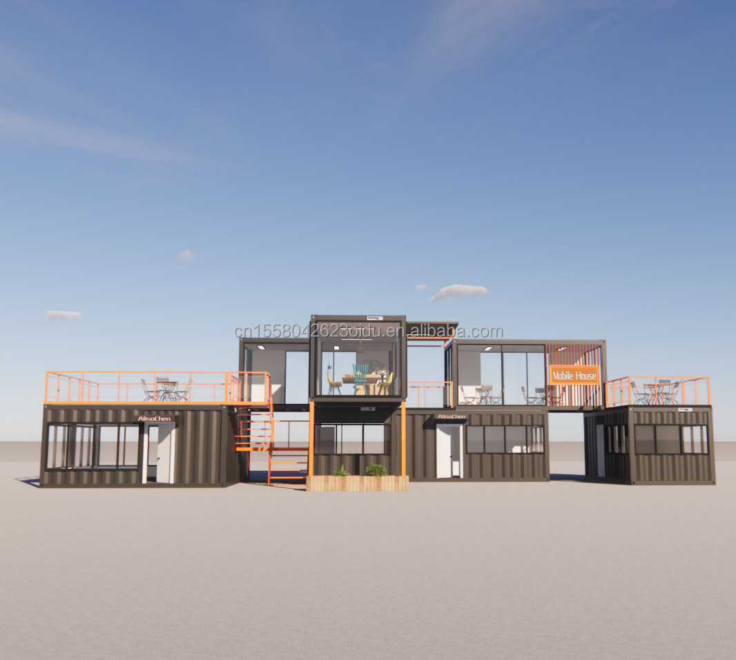 Affordable Beautiful House with Walls Multiple Combinations of 20ft Prefab Home Tiny Houses Container in Customized Color