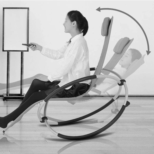 Modern Outdoor Furniture Folding Zero Gravity Rocking Chair for Patio Garden and Beach