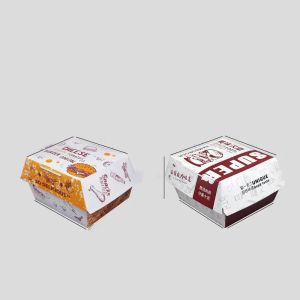 Custom Different Shape Hamburger Paper Packaging Box Made from Recycled