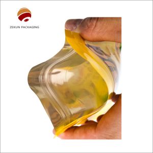 Various Styles Flexible Laminated Pouches Flat Bottom Food Packaging
