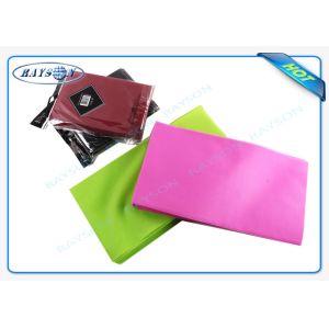 1M x 1M Square Eco - Friendly Non Woven Tablecloth , Birthday Party Table Cloth