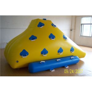 Funny Floating Inflatable Water Games , Inflatable Rock Climbing Wall For Water
