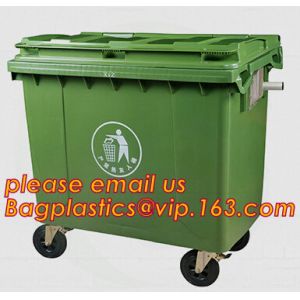 45L recycle trash bin recycle garbage bin/hospital trash cans, Mobile heavy duty