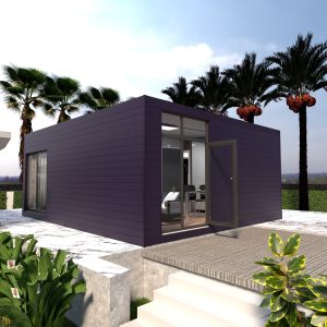 Waterproof Luxury Prefabricated Container House With Galvanized Steel Frame