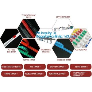 PP/PE Flange on one side for bags, flange zipper press to close, pe bag clear