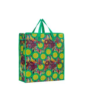 Customized Size Printing Design Pp Woven Zip Shopping Polypropylene Bags