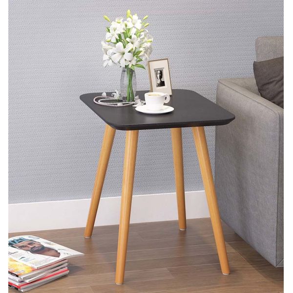 Quality Black Square Solid Center Table On Black Color White Color With Smooth Foot wholesale