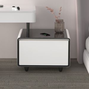 Multifunctional Coffee Table with Cooling Drawer Wireless Charging and Music