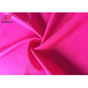 Elastic Knitted 87 % Polyester 13 % Spandex Fabric For Making Yoga Dress