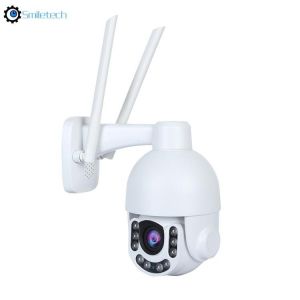 Outdoor solar 5MP 4G WIFI PTZ camera color night vision waterproof IP66 mini IR