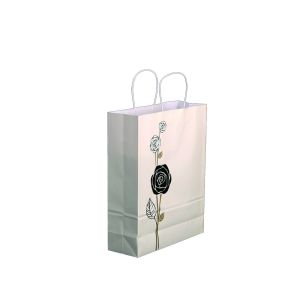 Custom Printed Paper Bags with Handles For Business Shopping Recycled
