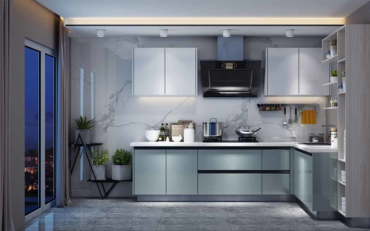 China 304SS 316SS Solid Stainless Steel Kitchen Cabinet Units L Shaped on sale