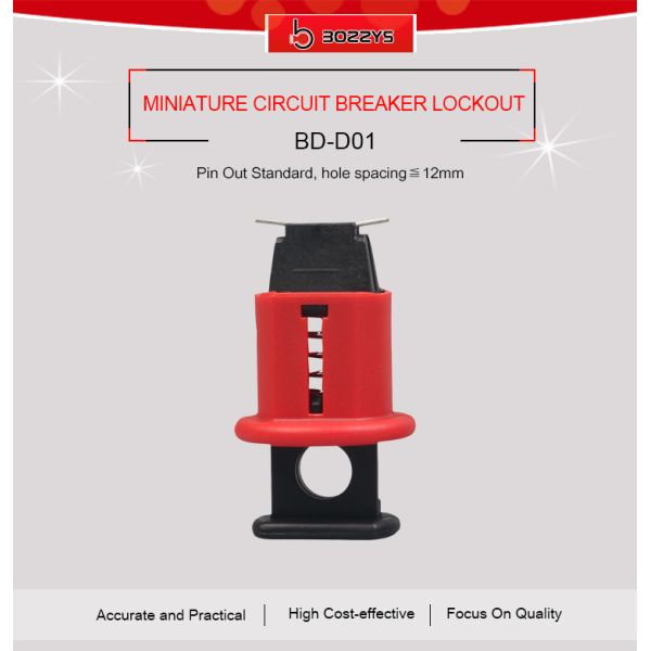 MCB miniature circuit breaker electrical lockout device for Electrical insulation lockout/tagout