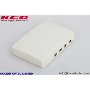 4 Port Indoor Fiber Optic Terminal Box with ABS+PC Material and SC/FC/ST/E2000