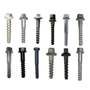 SS25 SS35 SS36 Rail Screw Spike 24*150 To 270mm Grade 5.6 8.8 Plain Oiled Or HDP