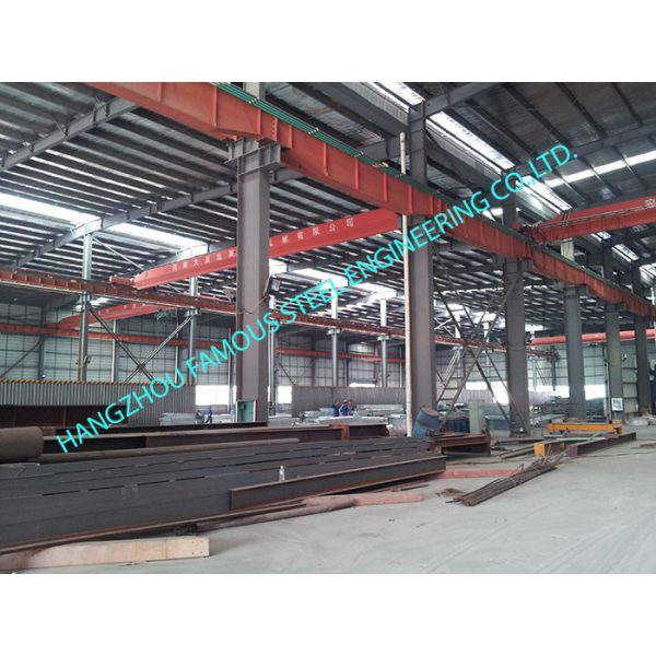 Metal Customized Prefab Industrial Steel Buildings Easy Erection With C Purlins